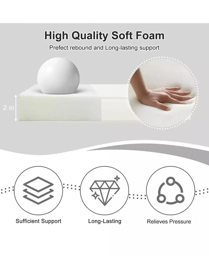 Aoodor Outdoor Dining Chair Cushions Set of 4, Waterproof Patio Furniture Seat Cushions, Outdoor Chair Pads with Ties, 18 x 19 inch 6