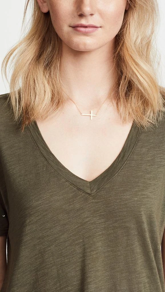 Jennifer Zeuner Horizontal Cross Necklace 2
