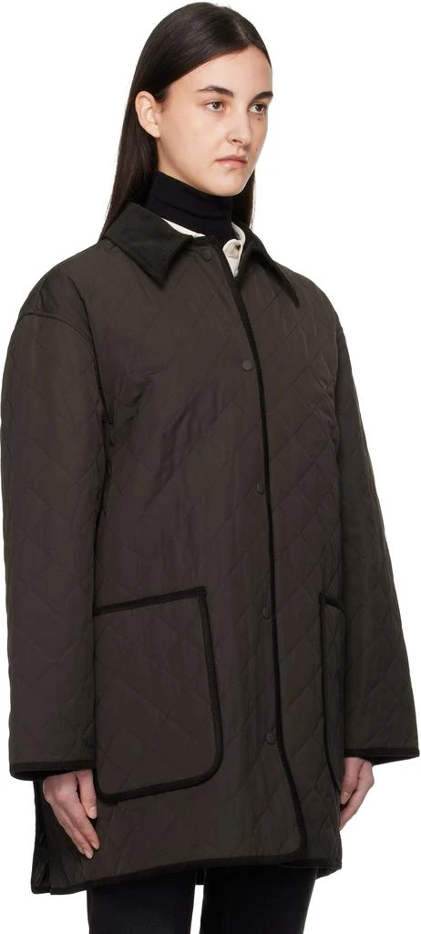 Totême Brown Quilted Barn Jacket 2