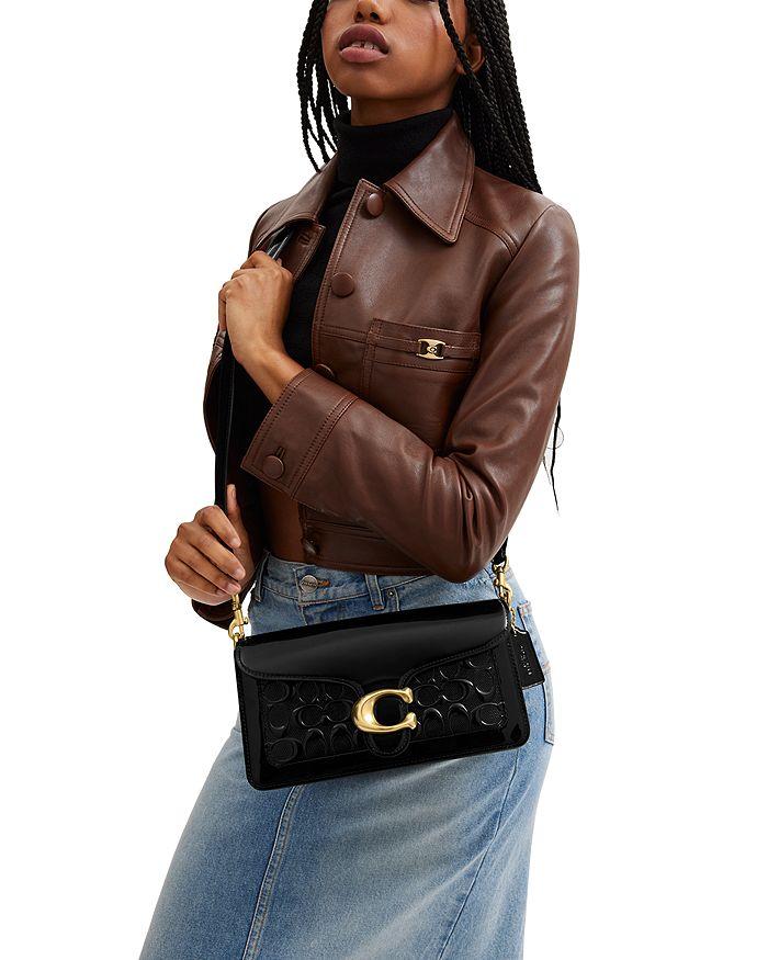 COACH ブラックレザー バッグ PBBL TAB SB 26 Coach Buy Now Tabby Shoulder Bag 26 With Quilting In Black