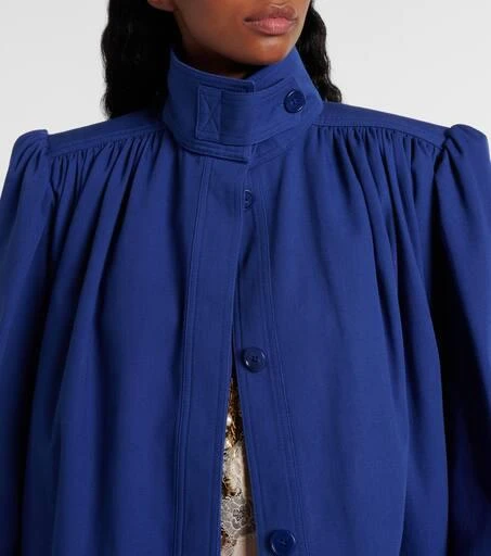 Chloé Gathered cotton canvas jacket 4