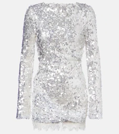Christopher Esber Opaline open-back sequined minidress - Dresses & Skirts -  Free Shipping - BeyondStyle