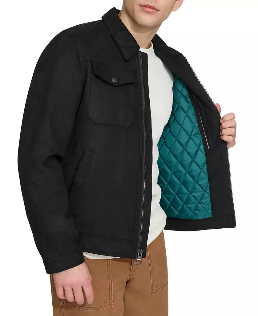 Tommy Hilfiger Men's Faux Suede Trucker Jacket 5