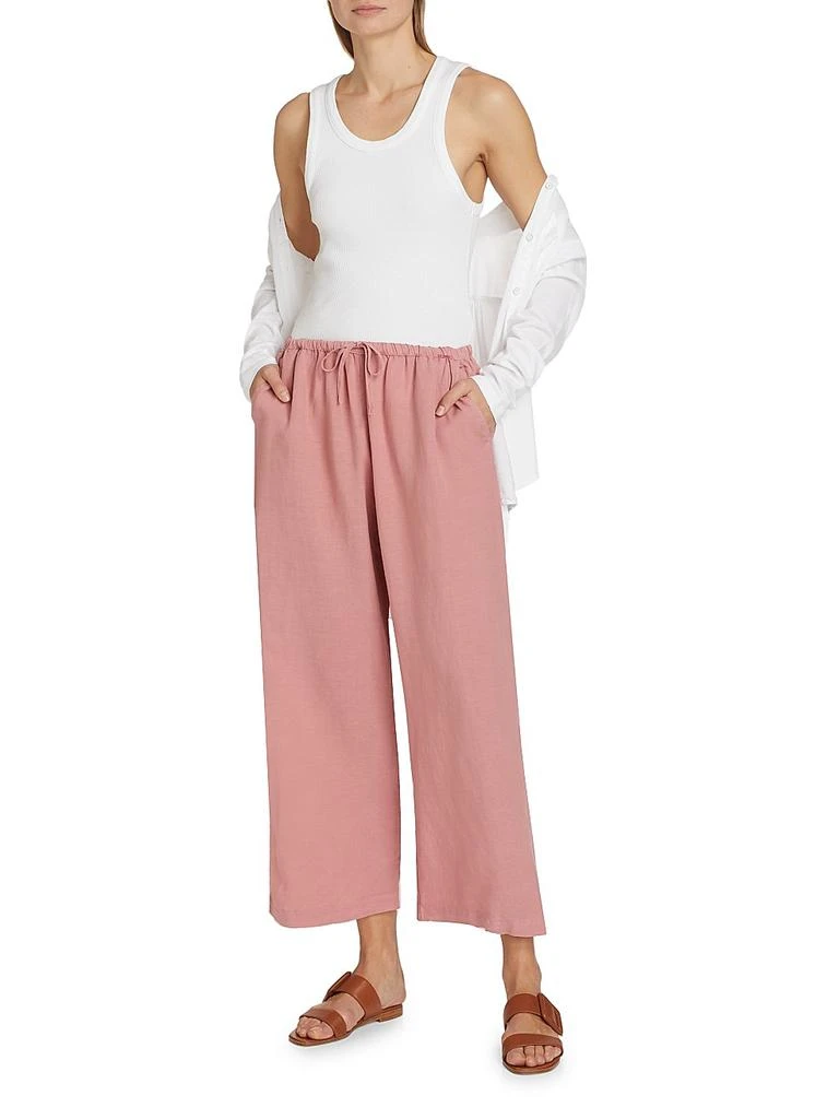Splendid Linen-Blend Drawstring Pants 2