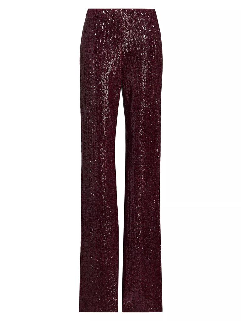 Badgley Mischka Sequined Straight Trousers