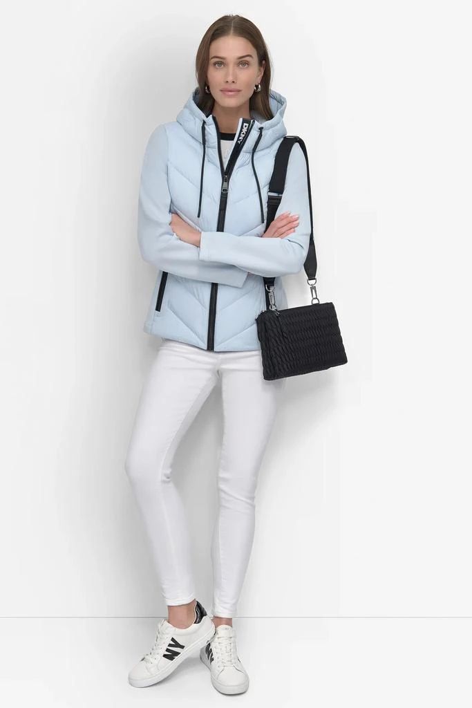 DKNY MIXED MEDIA LIGHT WEIGHT PUFFER 5