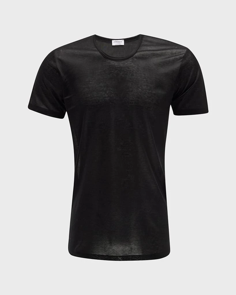Zimmerli Men's Royal Classic Crew-Neck Cotton T-Shirt 1