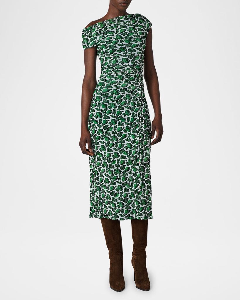 Diane von Furstenberg Wittrock Fruit-Print Bodycon Midi Dress