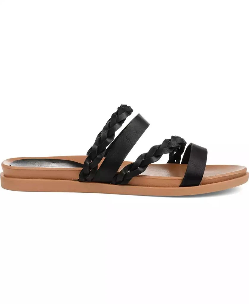 Journee Collection Women's Colette Braided Strappy Open Toe Flat Sandals 2