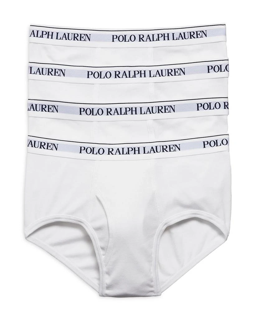 Ralph Lauren Cotton Logo Waistband Briefs, Pack of 4 1