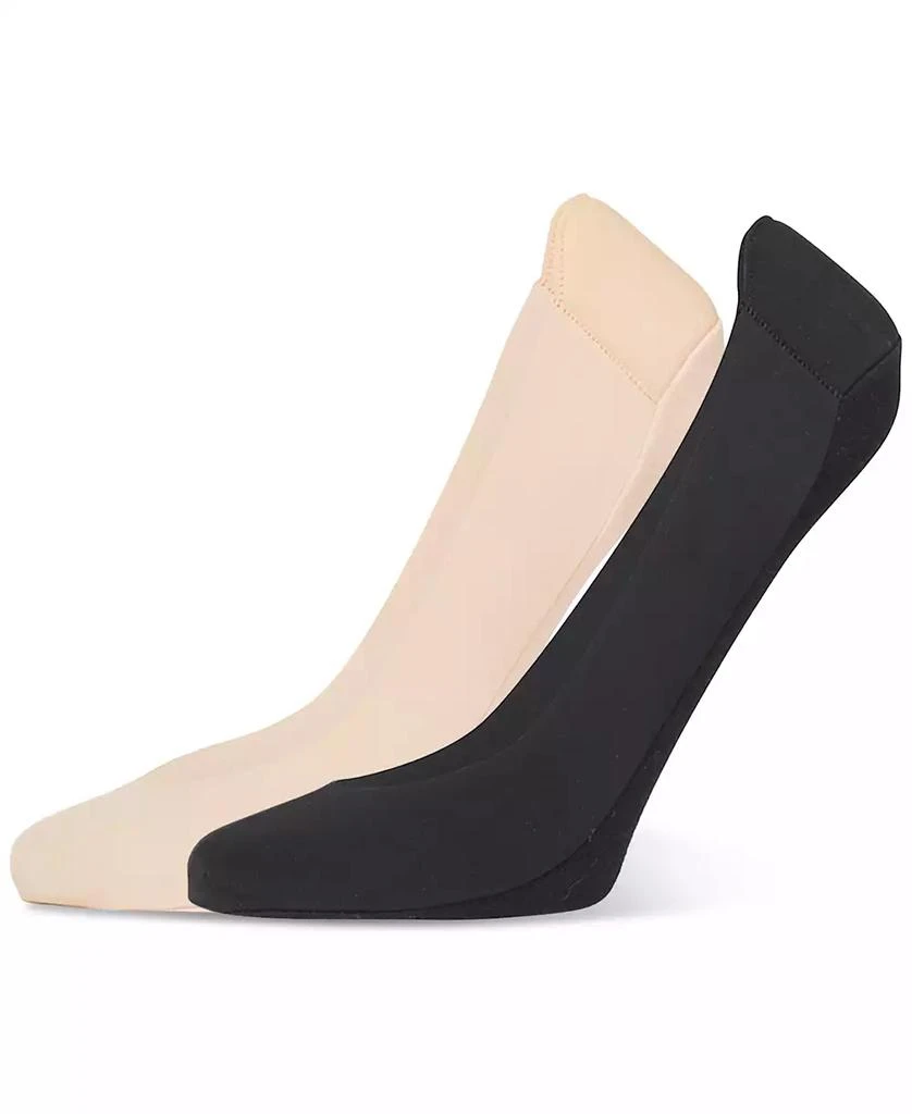 Hue Women's 2-Pk. Heelbliss Cushioned-Back Liner Socks U24376 1