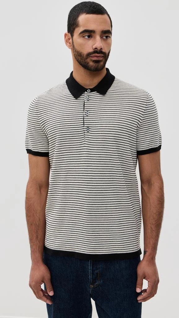 Billy Reid Striped Sweater Polo 1