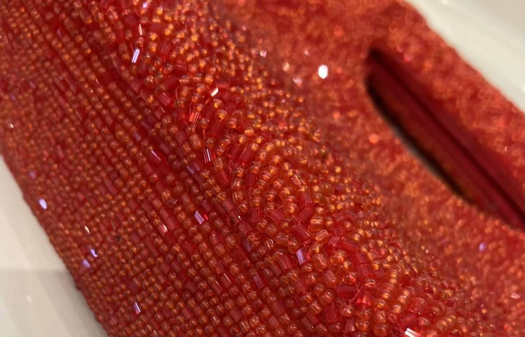 TIANA Tiana - Cutout Handle Scatter Beaded Clutch 2