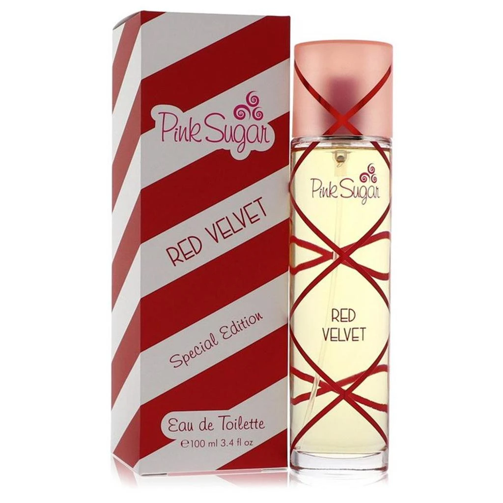 AQUOLINA 3.4 oz Pink Sugar Red Velvet Womens Eau De Toilette Spray 1