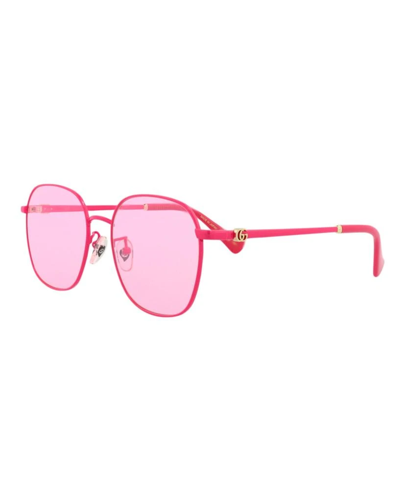 Gucci Round-Frame Metal Sunglasses 2