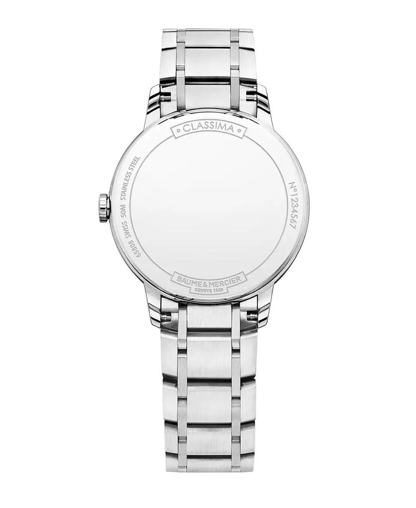 Baume & Mercier Women's Swiss Classima Diamond-Accent Stainless Steel Bracelet Watch 31mm M0A10326
