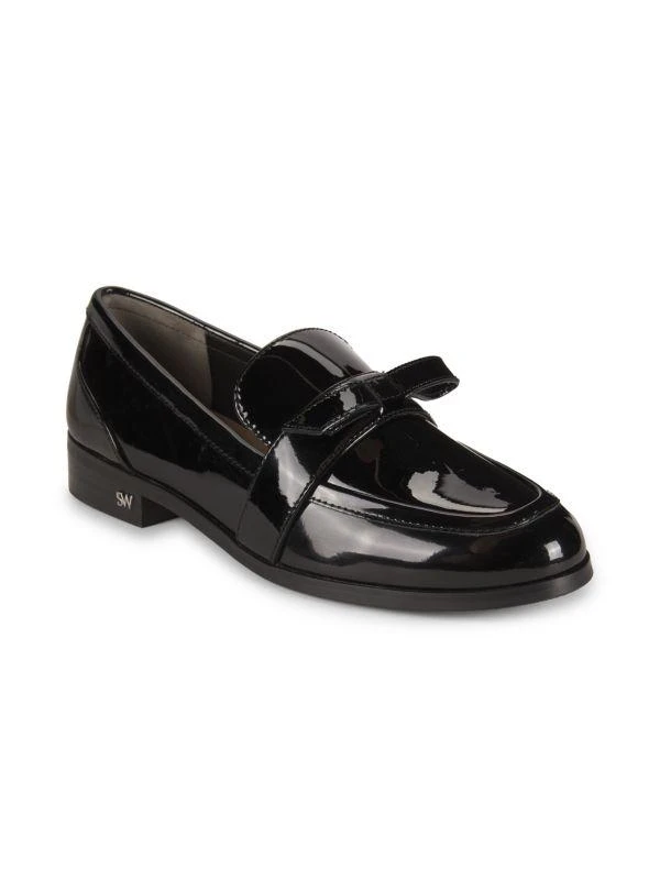 Stuart Weitzman Emma Patent Leather Bow Loafers 2