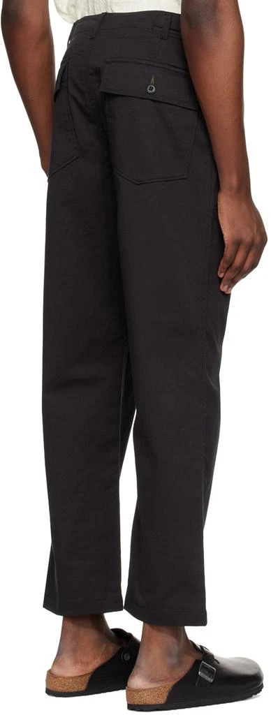 Universal Works Black Fatigue Trousers 3