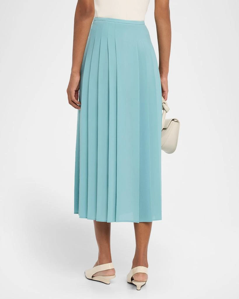 Joseph Crete Straight Pleated Midi Skirt 3