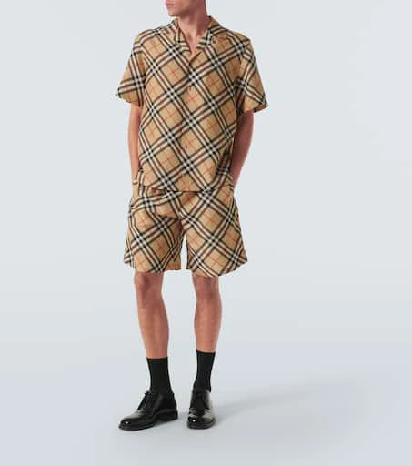 Burberry Burberry Check silk Bermuda shorts 2