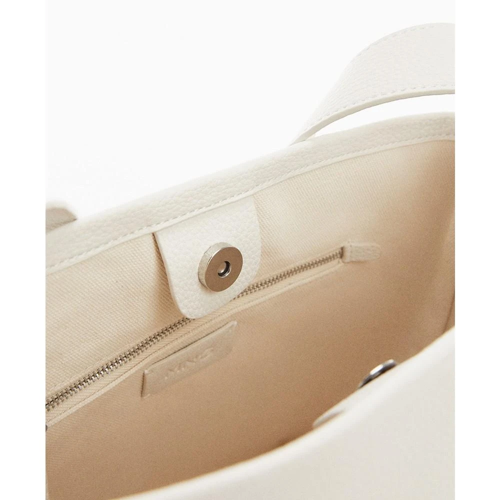 Mango Women's Leather Effect Bucket Bag 4