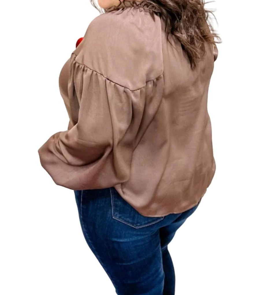 Blu Pepper Hana Top In Brown 3