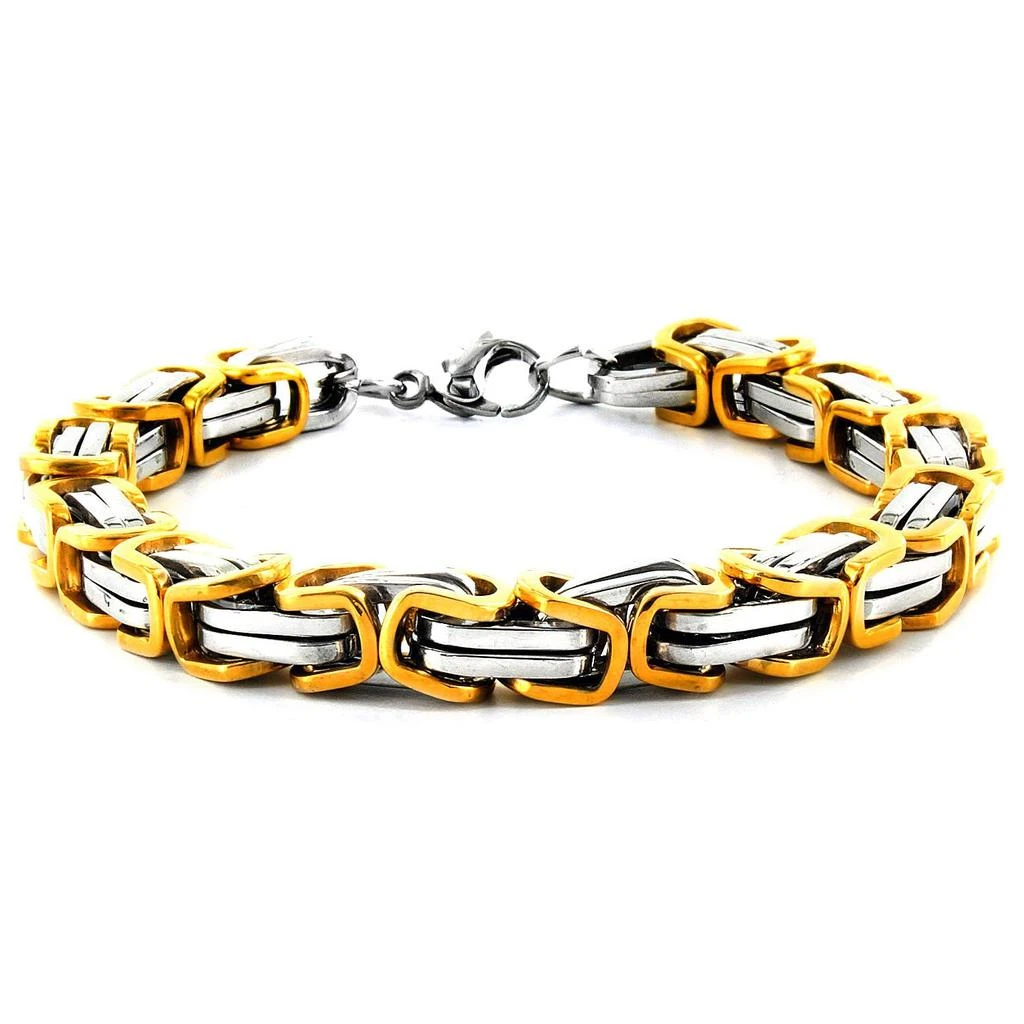 Shop Crucible Los Angeles Stainless Steel Polished Byzantine Chain Link  Bracelet on Sale at BeyondStyle – Get 11% Off Crucible Los Angeles  Stainless Steel Polished Byzantine Chain Link Bracelet with Limited-Time  Flash