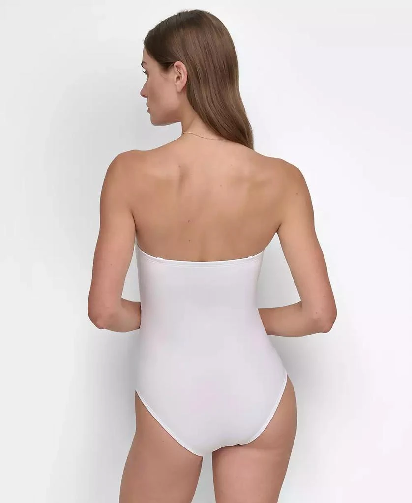 DKNY Women's Shirred One-Piece Swimsuit 4