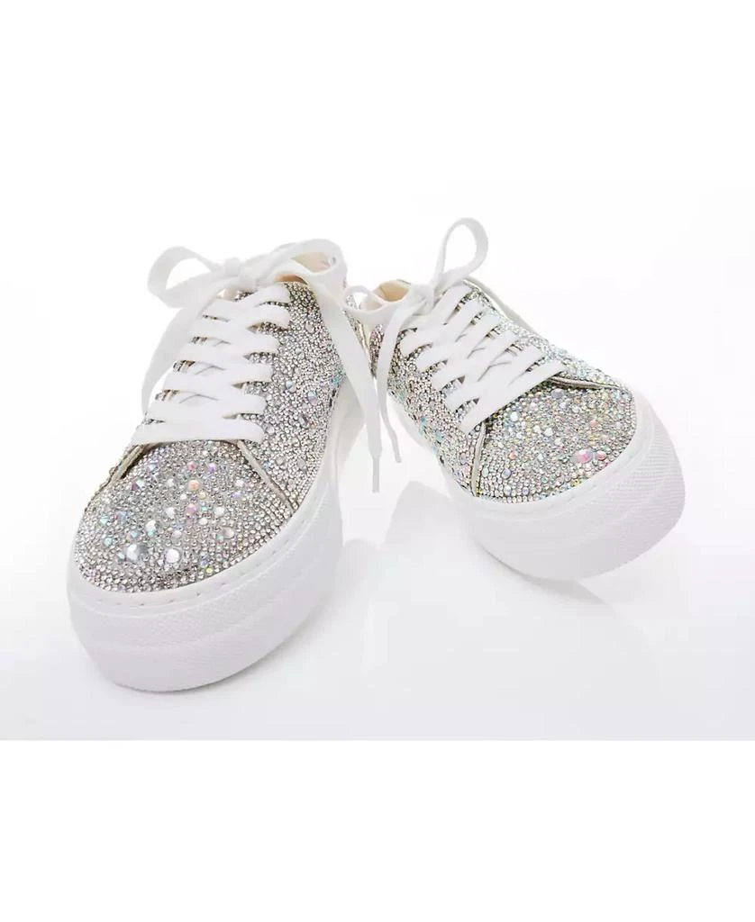 Betsey Johnson Betsey Johnson Women's Sidny Platform Lace-Up Sneakers 8