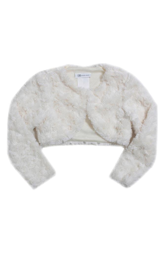 Bonnie Jean Kids' Faux Fur Crop Jacket