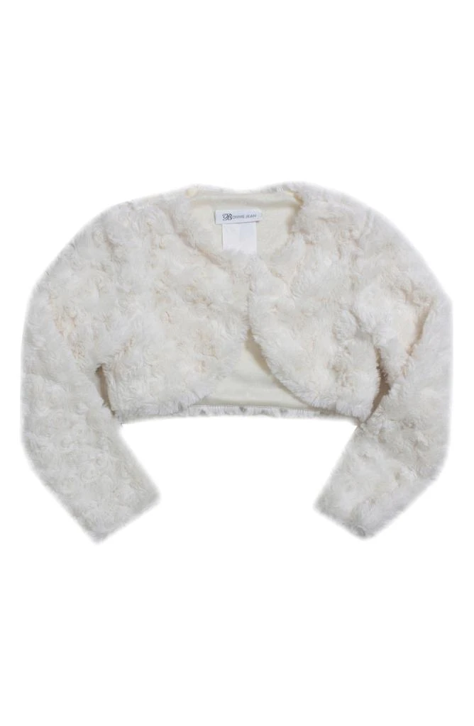 Bonnie Jean Kids' Faux Fur Crop Jacket 1