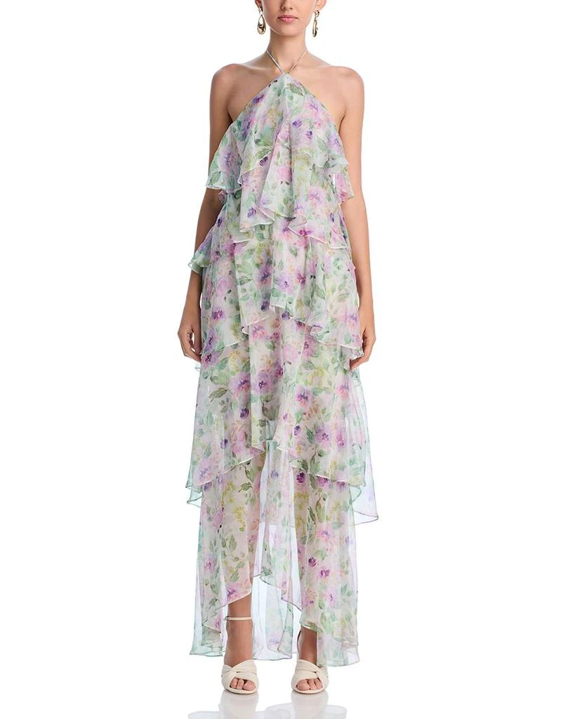 Elliatt Mirabelle Tiered Halter Dress 8