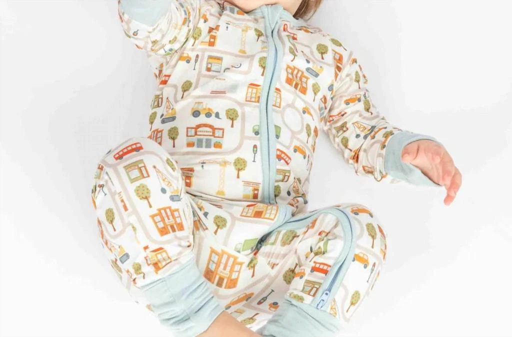 EMERSON AND FRIENDS Emerson And Friends - Kid's Let's Go! Bamboo Convertible Baby Pajamas