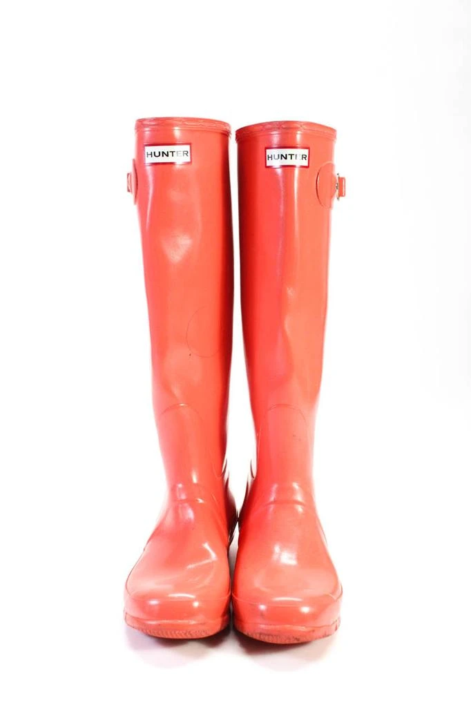 Hunter Hunter Women's Knee High Original Gloss Rubber Boots Coral 2