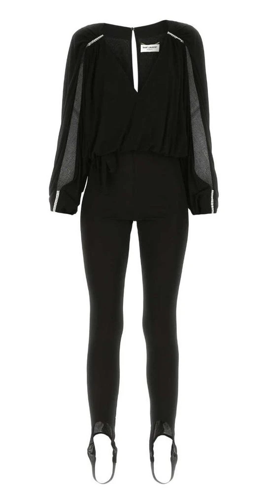 Yves Saint Laurent Saint Laurent Embellished Long-Sleeved Jumpsuit from Cettire