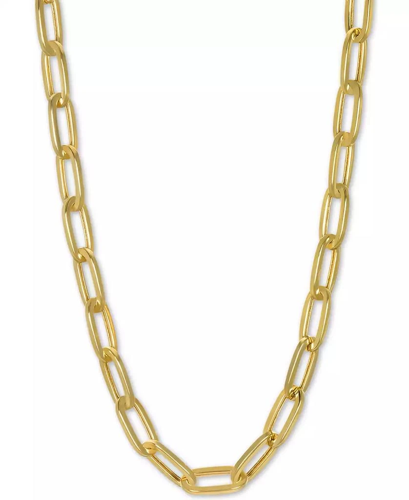 Macy's Paperclip Link Chain 20" Chain Necklace (1-1/2mm) in 14k Gold 1