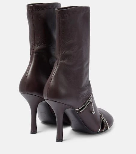 Burberry Peep leather ankle boots 3