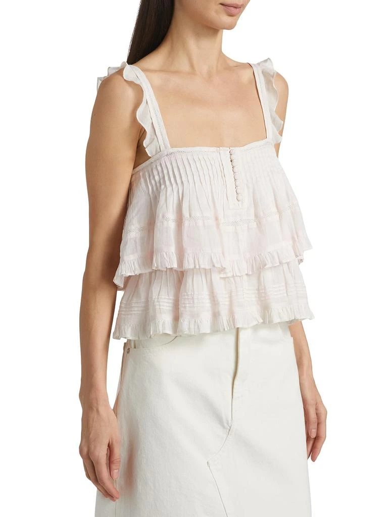 LOVESHACKFANCY Viola Victorian Field Dobby Novalee Top 3