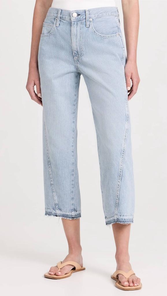 AMO Maria Pants With Let Down Hem In Denim