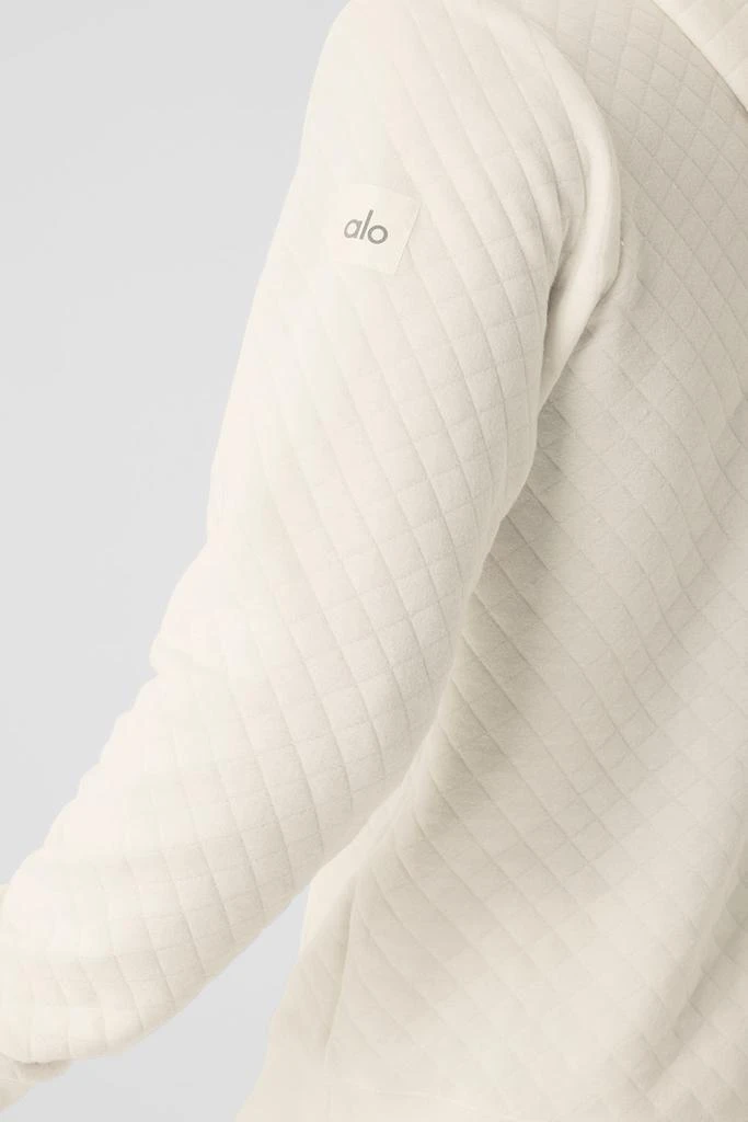 Alo Quilted Stadium Hoodie - Ivory 4