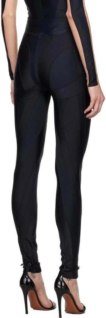 Mugler Black Spiral Leggings 3