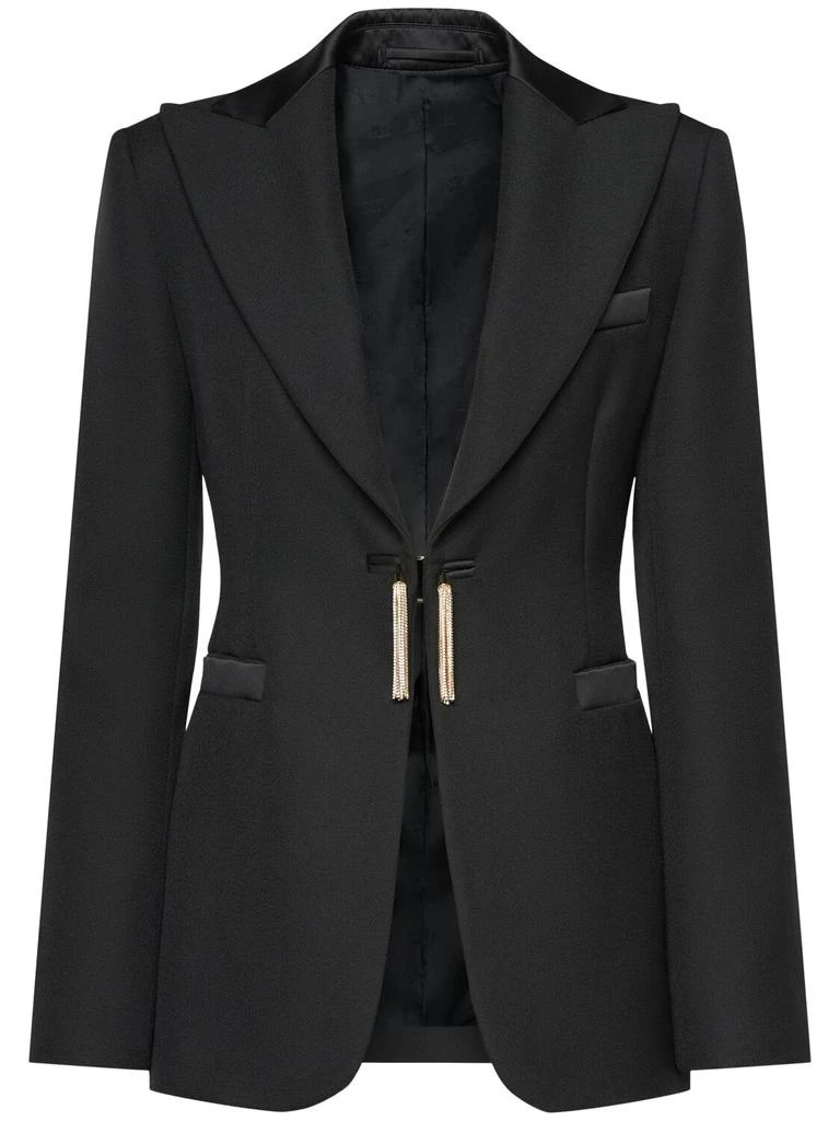 Max Mara Boemia Grain De Poudre Wool Blazer 1