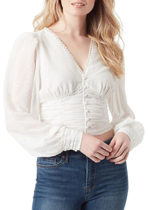 Jessica Simpson Laira Solid Woven Blouse 1