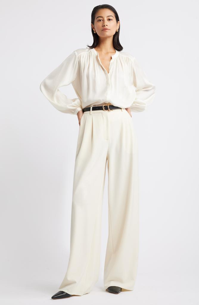 Nordstrom Shirred Satin Shirt