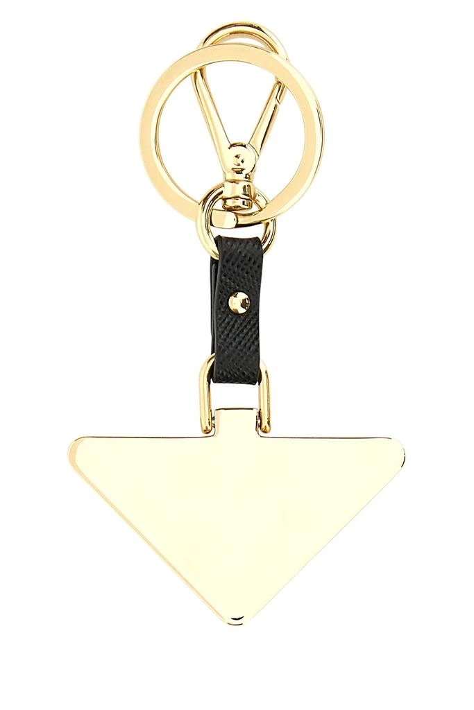 Prada Black metal key ring