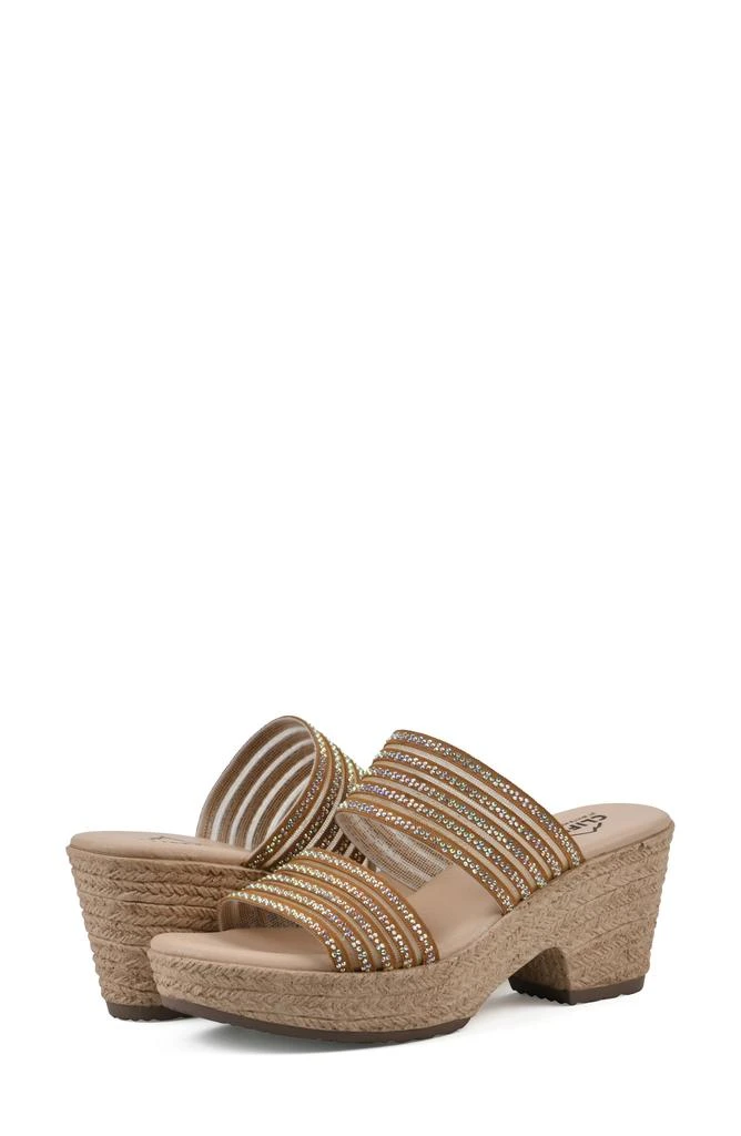 White Mountain Bia Espadrille Platform Sandal 8