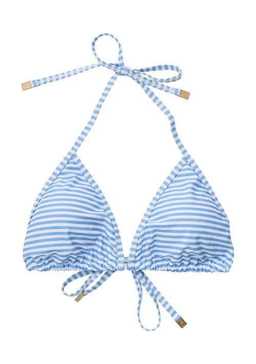 Snapper Rock Rock Sustainable Stripe Bikini Top 1