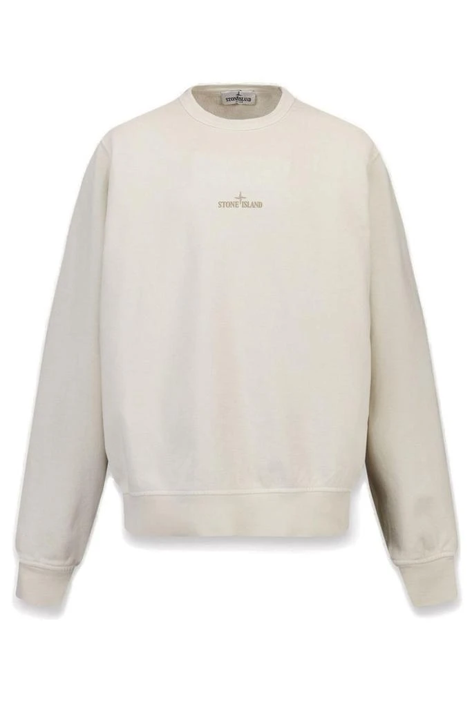 Stone Island Junior Stone Island Junior Logo Printed Crewneck Sweatshirt