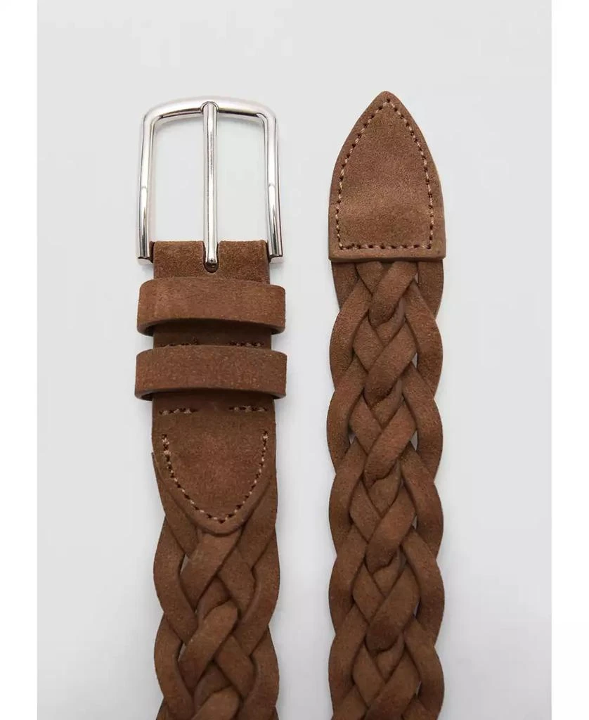 Mango Men's Braided Suede Belt 2