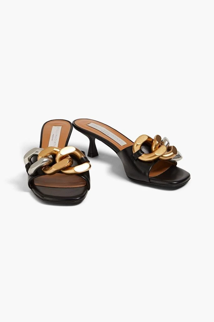 Stella McCartney Falabella 50 chain-embellished faux leather mules 2
